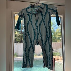 NWT Kickee Print Romper - Long Sleeves